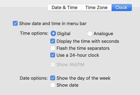 catalina system preferences for time and menu bar 
