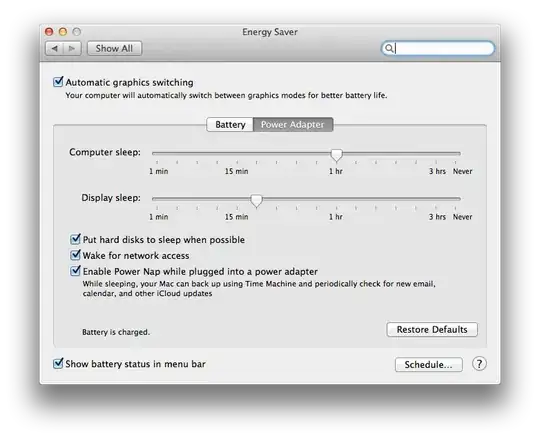 Energy Saver Preferences