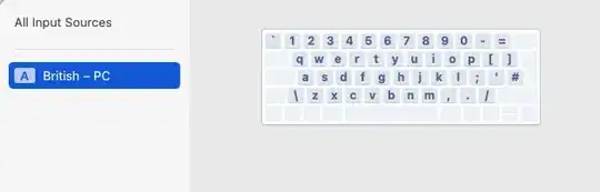 ISO layout in system settings input source