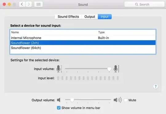 Audio Input Tab