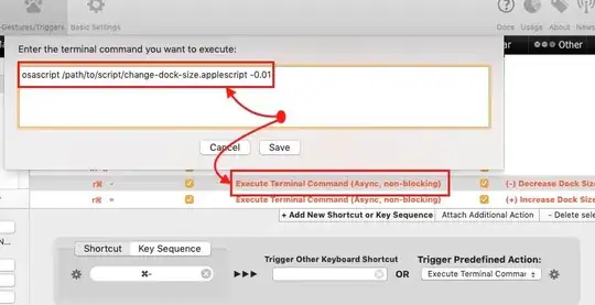 Resize Dock in MacOS With BetterTouchTool Using Keybindings Screenshot