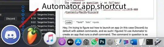 The Automator app, on the Dock