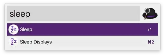 Screen shot of the Alfred command bar