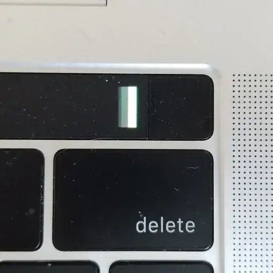 Green Bar on Touch Bar
