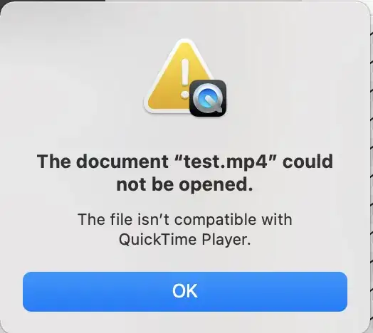 QuickTime Error