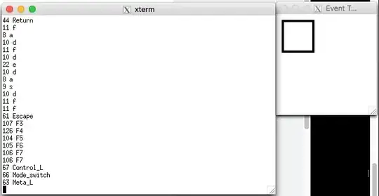 xev sample output XQuartz