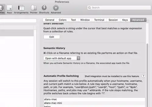 iTerm2 Semantic History