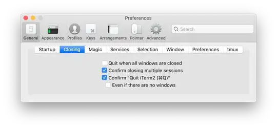 iTerm2 preferences