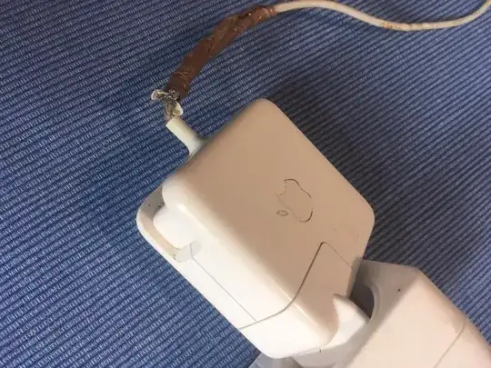 power cord ruptured a little bit