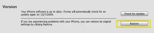 Click restore in iTunes