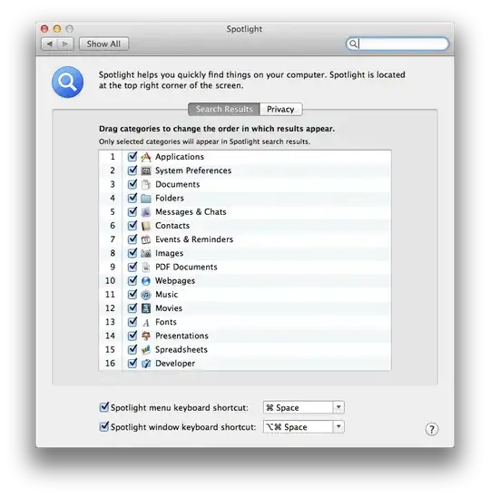 Spotlight Preferences