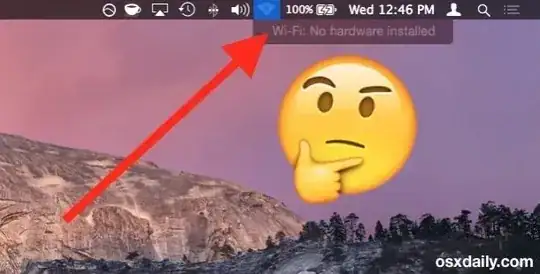 Wi-Fi: no hardware installed