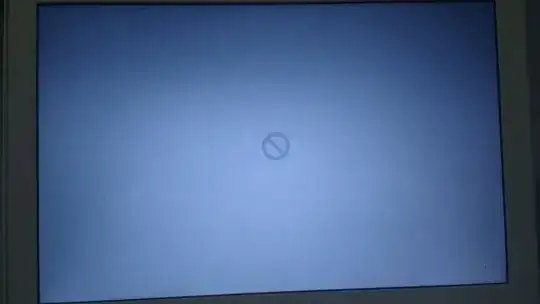 Then, when the bar loads, the "blocked" sign appears.