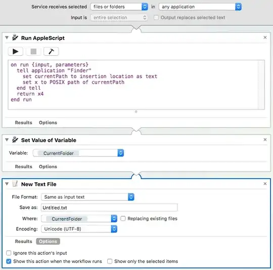 Apple script service flow