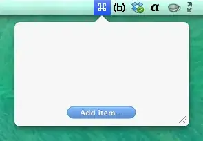 Empty Apptivate menu