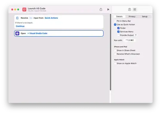 macOS Monterray shortcut to launch an app from a key binding