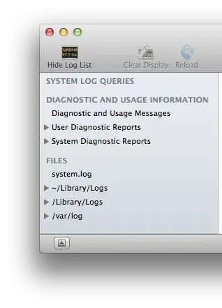 A screenshot of the sidebar of Console