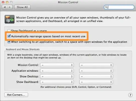 Screenshot of Mission Control.prefpane