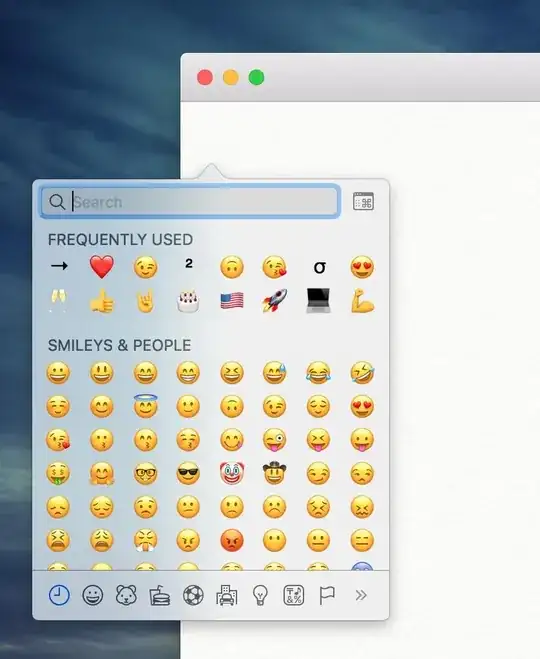 Open character popover