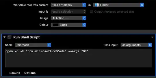 Automator script to open VSCode