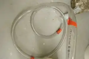 Fig 1: 2 pieces of 3/4"Inner Diameter Clear Plastic Tubing
