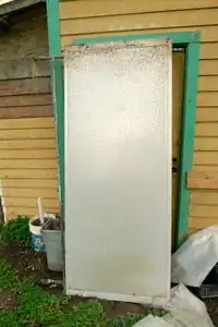 The farm's previous solar collector was damaged by a winter freeze