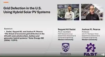 Grid defection in the US talk for Energy Changemakers