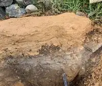 Image 5: Fun Snake head detail added to the berm to make the whole berm a clay snake.