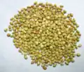 The buckwheat seeds when raw.