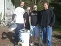 Fig 2: Team Mel Brooks with rocket stove