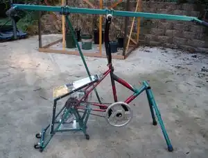 Pump'n PowerA handcar styled, two person, human powered, energy generator