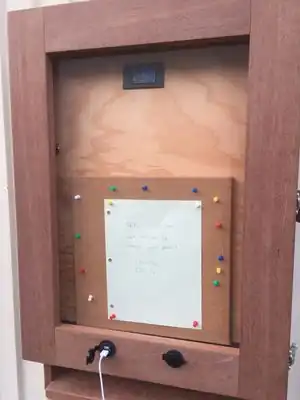 Completed bulletin box.