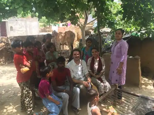 Interviews often turned into meetings as interested people kept joining in