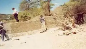 Fig. 3: Vista de una seccion de la Presa