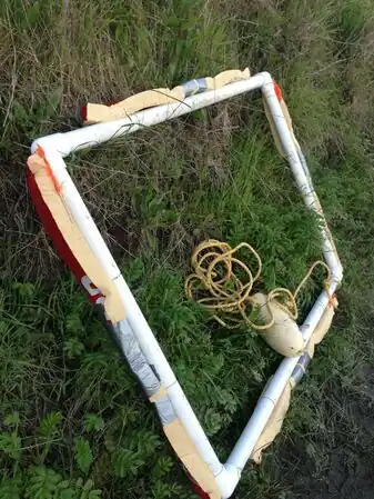 PVC Frame at test site