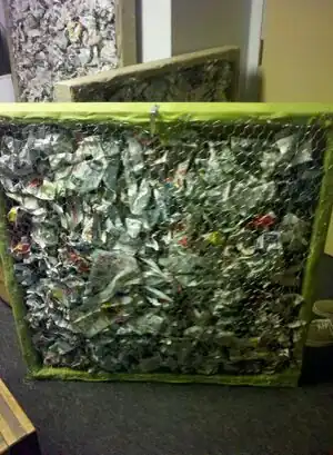 Acoustic PanelsAcoustic panels utilizing re-purposed materials