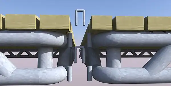 Rendering of Relief Platform and 'U' Brackets