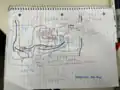 Hand drawn MEOW Photovoltaic generator system