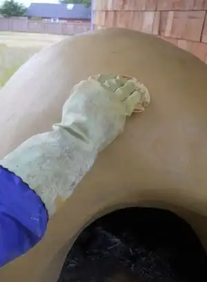 Fig.29 Smoothing out bumps and such with a delicate touch