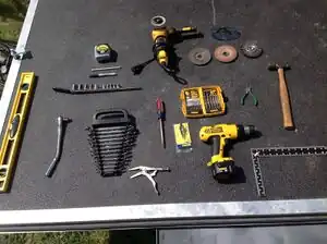 Figure 1- Tools used during construction of RIPSAW