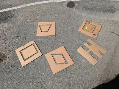 Shape stencils for the shape path