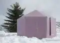 2" Hexayurt at a BSA Klondike in Utah. 2/6/2010