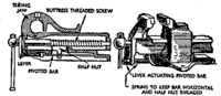 Fig. 6 - A paralleI-jaw vise with a swivel base. This arrangement allows the whole vise to be turned in a complete circle. This is a very handy feature to have in a small workshop.