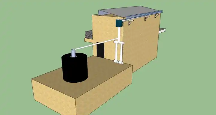 Google Sketchup of system: Alberto Jasso.