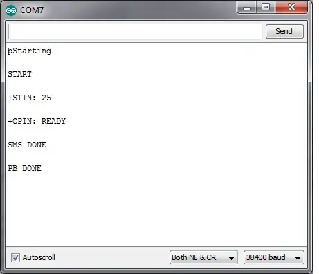 what you'll see when it's sending properly.