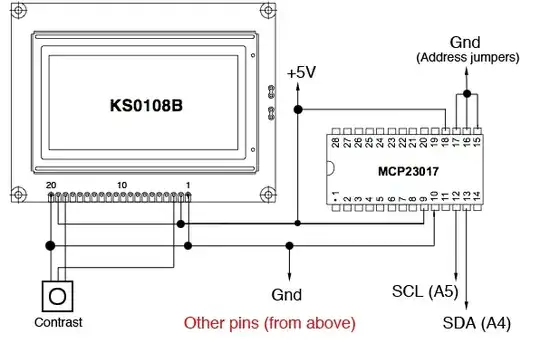 MCP23017 connected to Arduino