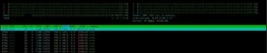 HTOP output