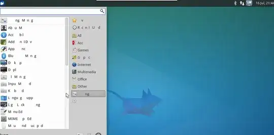 characters missing in menus