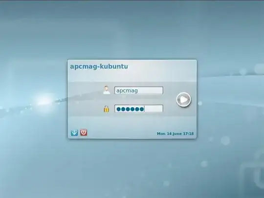 KDE Login Screen