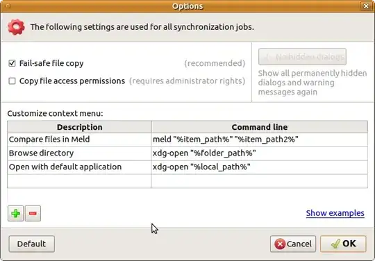 FreeFileSync Tools→Options